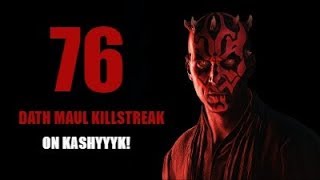 76 DARTH MAUL KILLSTREAK! - Star Wars Battlefront 2