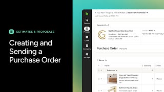 Creating & Sending Purchase Orders