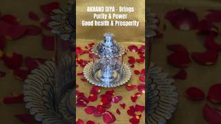 Akhand Diya! #hallmark #925silver #akhandjyoti #akhandjyot #diya #hinduism #pooja #hindu #shorts