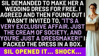 SIL Demanded To Make Her A Wedding Dress For Free. I Agreed And Then Found Out I Wasn't Invited To