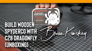 Make Your Own WOODEN SPYDERCO with C28 Kit! (UNBOXING + BUILD)