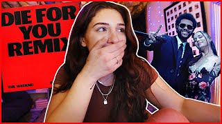 reacting to the the Weeknd "Die For You" remix (feat. Ariana Grande) ♡