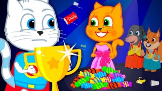 Familia de Gatos - Concurso de princesas Dibujos Animados Para Niños