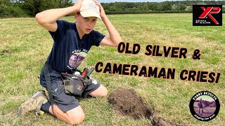 I find OLD SILVER & Cameraman CRIES! Real metal detecting| Metal Detecting UK| Live Digs| XP Deus