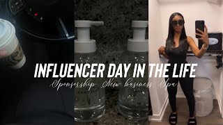 DAY IN THE LIFE AS AN INFLUENCER: NEW BUSINESS + SPONSORSHIP + SPA + MORE