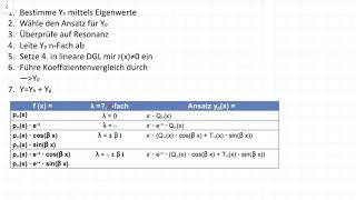 11. weiteres Beispiel für Ansatz nach Art der rechten Seite