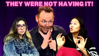 [BILL BURR] | HER FIRST TIME REACTING TO Bill Burr "no reason to hit a woman" - how women argue.