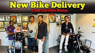 New Bike From YouTube Money || New Bike Delivery || Royal Enfield Classic 350