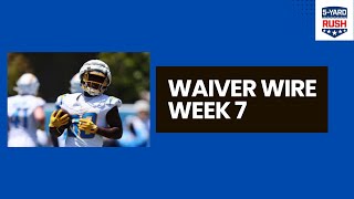 Waiver Wire Week 7