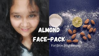 Almond Face Pack | De-Tan  | Improves Collagen | Removes Excess Oil, Acne & Dark-spots | Telugu