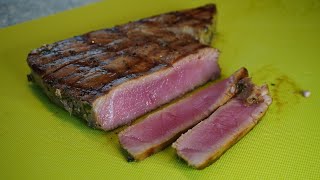 Easy Marinated Tuna Steak on Grill