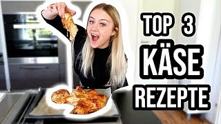 MEINE TOP 3 KÄSE REZEPTE mit MAMA! 😍schnell & einfach⎥ PIA