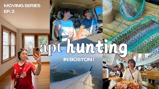 apt searching in boston, crocheting commissions, exploring our new town! | moving ep. 3 🏡