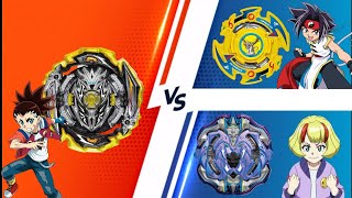 Beyblade Burst Sparking Battles💥 (Infinite Achilles vs Driger Vulcan and Archer Hercules)