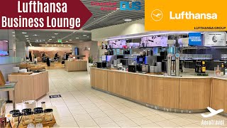 LUFTHANSA BUSINESS CLASS LOUNGE at DÜSSELDORF AIRPORT | LOUNGE REVIEW 4K ULTRA HD