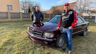 MERCEDES BENZ W126 500 SEC ROK 1982 - MŮŽE BÝT VÁŠ - DRIFT - KOUZLO VETERÁNA