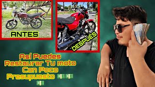 Cómo Arreglar Moto Con Poco Presupuesto|Restaurando Moto Video vlogs| Gamez garage