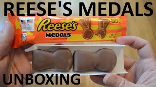 Unboxing Reese's Medals Milk Chocolate & Peanut Butter King Size