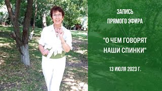 О чем говорят наши спинки.