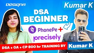 Kumar K 1-1 Mentoring student cracks off campus SDE offers from PhonePe,Precisely and Micro 1