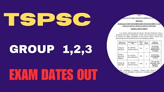 TSPSC GROUPS EXAM DATE 2024 OUT|TSPSC GROUP 1 GROUP 2 GROUP 3 EXAM DATE|HIMA TUTORIALS