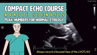 〖Echocardiography〗 Aortic stenosis - principles, normal values & the LVOT 🫀