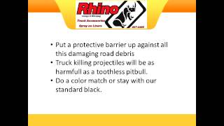 Can you spray Rhino on rocker panels and wheel wells?