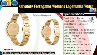 Salvatore Ferragamo Womens Logomania Watch