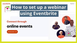 Webinars using Eventbrite (2021)