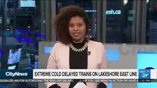 Extreme cold delayed trains