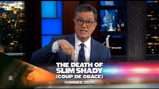 Stephen Colbert Promotes "The Death of Slim Shady"