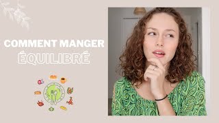 Comment manger équilibré  ?