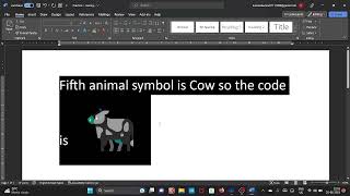 How to make Symbols  of animal in Microsoft Word by just one click ? | Microsoft word shortcut keys