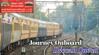 Journey in 12124 Pune Mumbai Deccan Queen