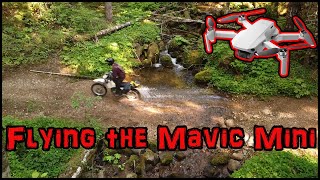 Test Flying the DJI Mavic Mini Drone || DR350 PNW Dual Sport