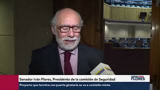 Sen Flores en TV Senado: "Proyecto que termina con puerta giratoria se va a comisión mixta".