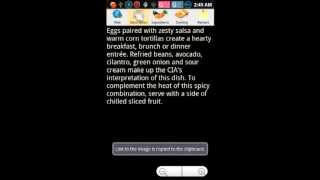 Android culinary notebook demo(engl)