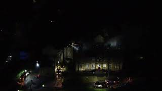 The old Dewsbury College Cartwright Campus fire update under control