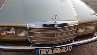 Old Mercedes-Benz w123 37 years old transformation after polishing