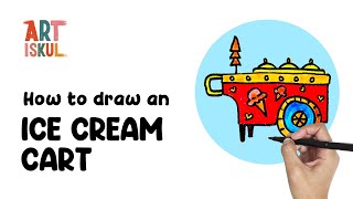 How to Draw an Ice Cream Cart | Simple and Easy Drawing Tutorial For Beginners