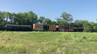 CN L571 heads west through Cedar Falls, IA 6/20/23.