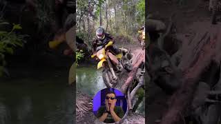 Dirtbike crash!😱Enduro epic moment #dirtbike #enduro