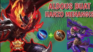 ALDOUS LOK HANZO SAMPE KE BASE | Mobile legends