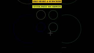 Centre Point Not Showing in AutoCAD #shorts #autocad