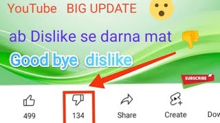 Youtube dislike button