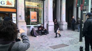 Old singer in Bruxelles