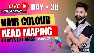 Day-38 | Head Maping | Hair Colour According To Face Shape | Hair Colour Class | Live Color Class