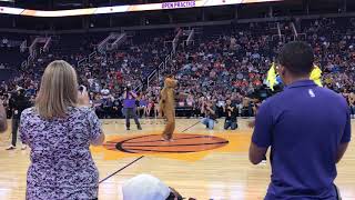 Suns Rookie Dance Off 2018 - Ayton, Okobo, Melton, King and winner Bridges