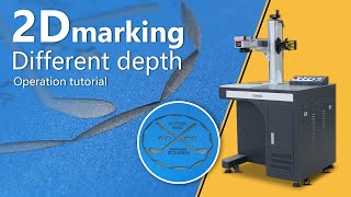 2D deep marking with 50w fiber laser marking machine