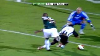 Palmeiras 1 x 2 Santos pela semifinal do Paulistão 2009 18 04 09